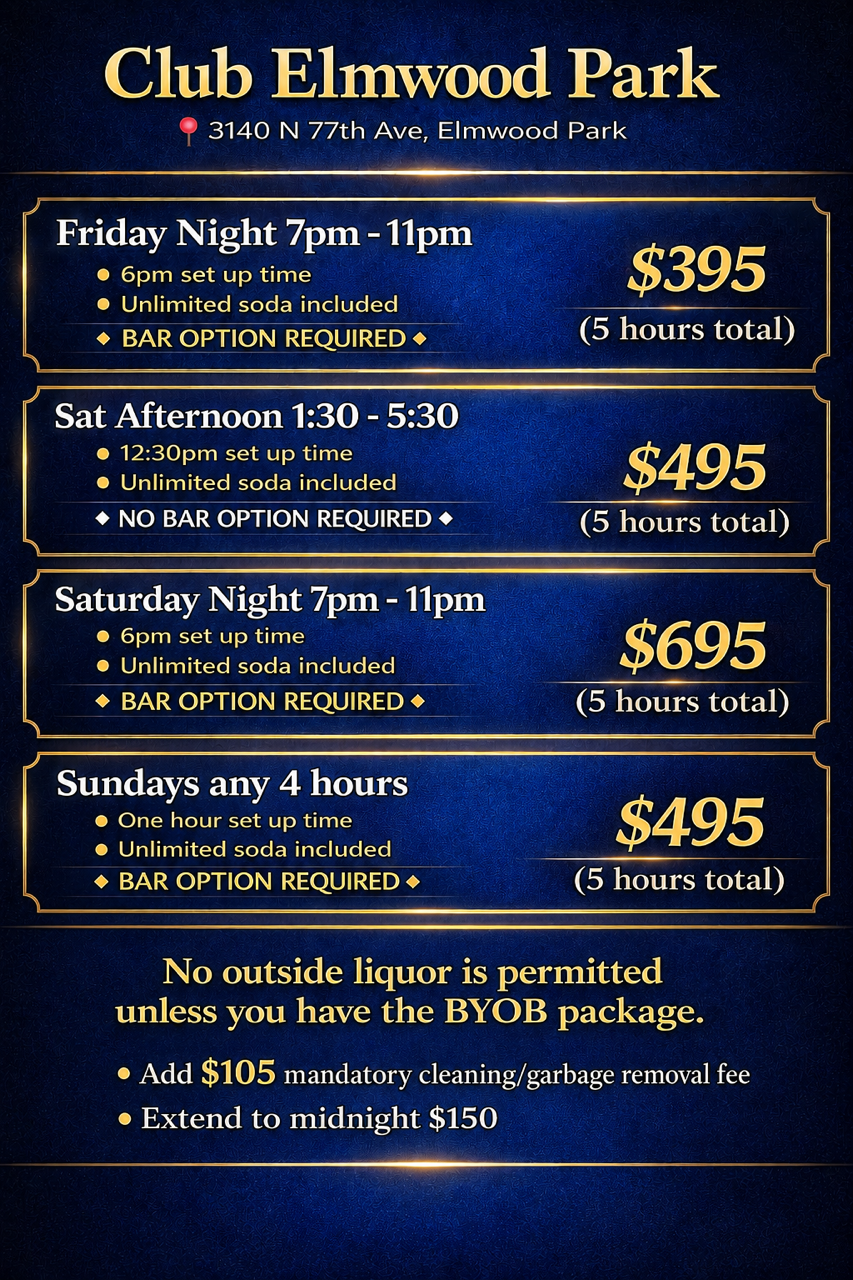 Club Elmwood Park Information